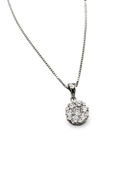 Collana Soranzo Gioielli Donna Pietre Preziose in Oro bianco Diamante 0.50 Ct BCO10464694 - BCO10464694